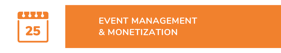Event Management & Monetization